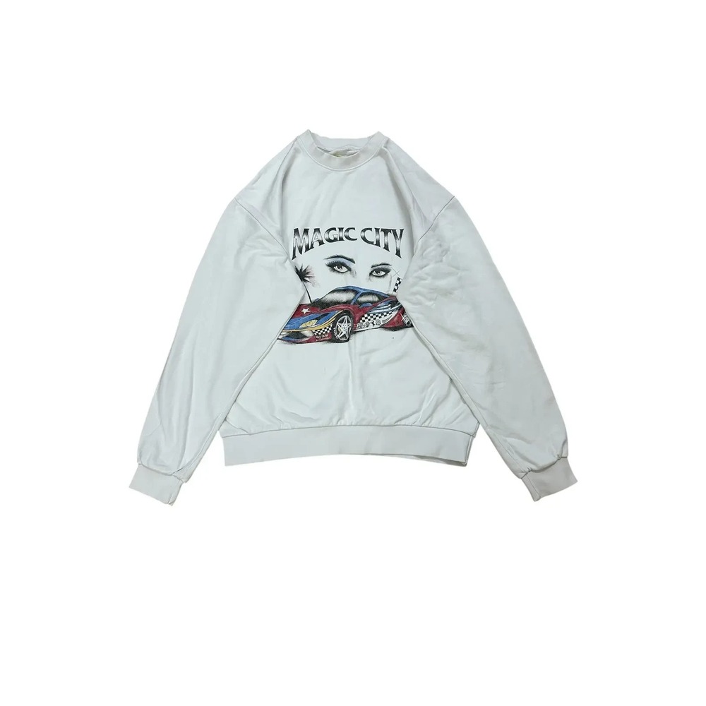 NWT Alchemist White Magic City Sweater Luxury Streetwear Mens Size S USA Made
